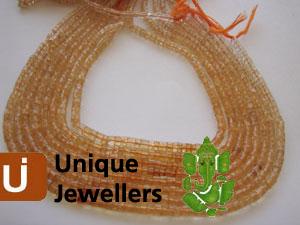 Shaded Citrine Faceted Tyre Beads