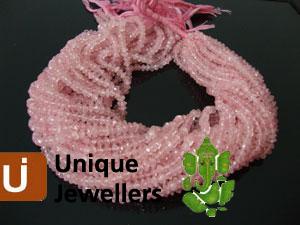 Rose Quartz Plain Button Beads