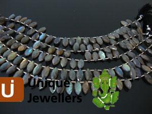 Labradorite Briollete Marquise Beads