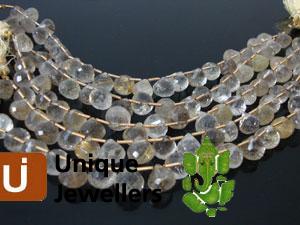 Golden Rutail Faceted Onion Beads