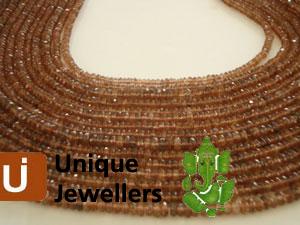 Andulosite Faceted Roundelle Beads