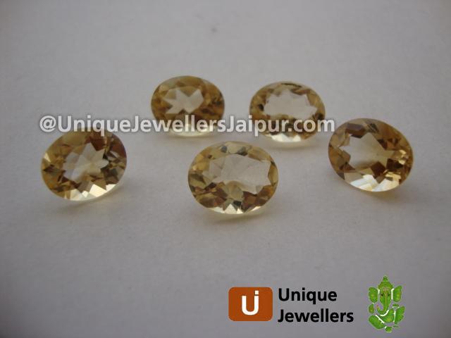 Citrine Cut Oval Beads