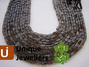 Smokey Plain Square Beads