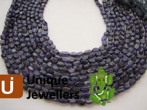 Iolite Plain Oval Beads