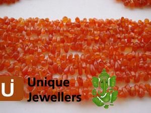 Carnelian Plain Coin Beads