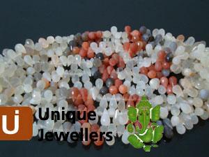 Multi Moonstone Faceted Drop Beads