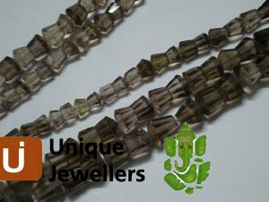 Smokey Faceted Fancy Beads
