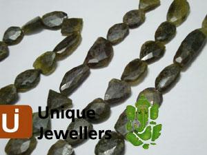 Grossular Garnet Faceted Nugget Beads
