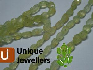 Prenite Faceted Nugget Beads