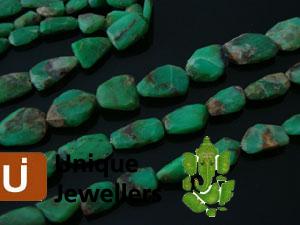 Crysoprase Faceted Nugget Beads