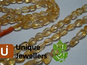 Citrine Faceted Nugget Beads