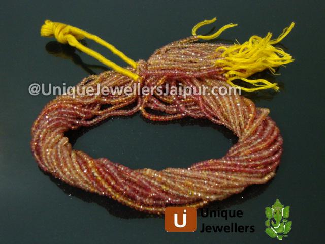 Yellow Sapphire Faceted Roundelle Beads