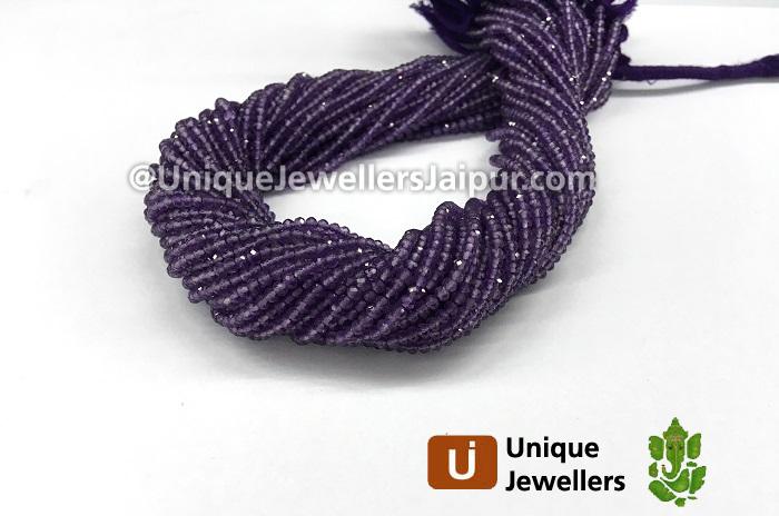 Amethyst Micro Cut Roundelle Beads