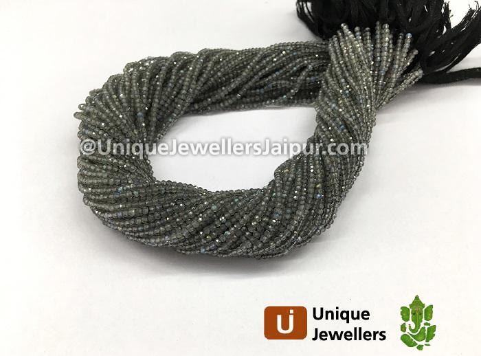Labradorite Faceted Roundelle Beads