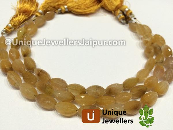 Camel Rutail Faceted Cardamom Beads