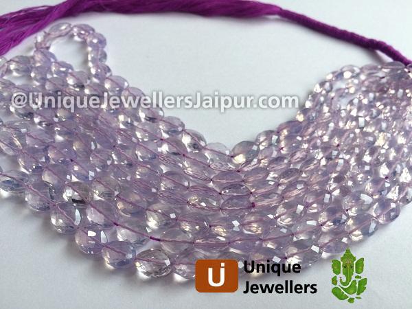 Scorolite Faceted Oval Beads