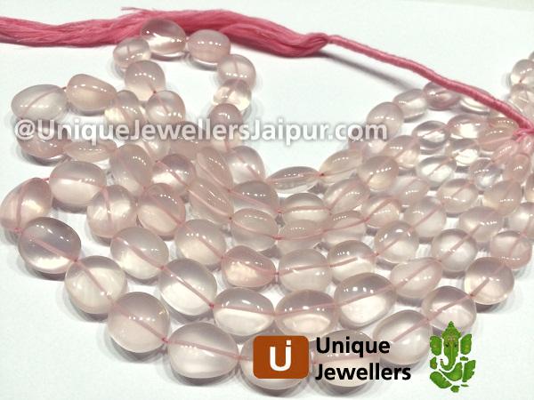 Rose Quartz Far Smooth Oval Nuggets