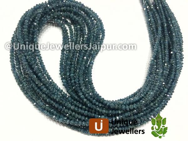 Blue Diamond Faceted Roundelle