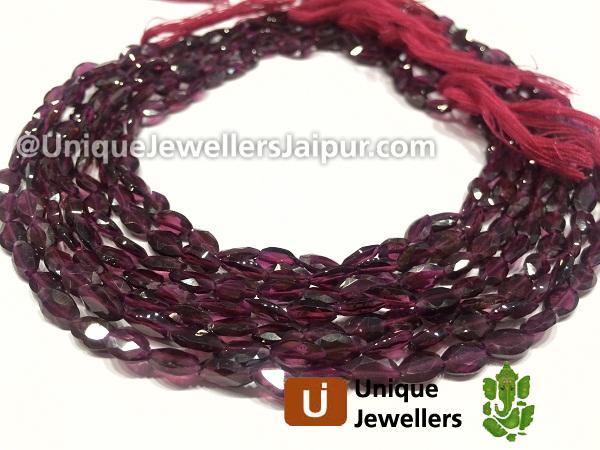 Rhodolite Cut Marquise Beads