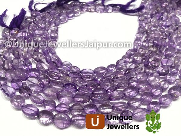 Amethyst Smooth Oval Beads