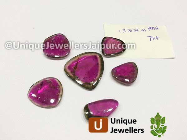 Watermelon Tourmaline Smooth Slices