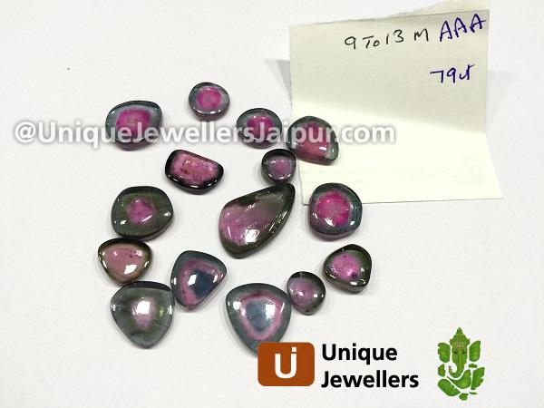 Watermelon Tourmaline Smooth Slices