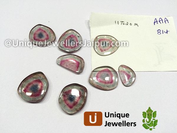 Watermelon Tourmaline Smooth Slices