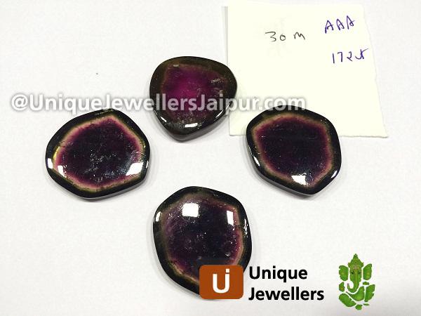 Watermelon Tourmaline Smooth Slices