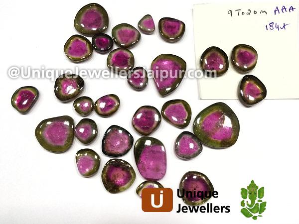 Watermelon Tourmaline Smooth Slices