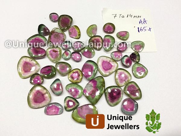 Watermelon Tourmaline Smooth Slices