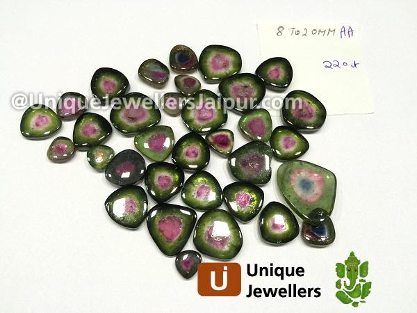 Watermelon Tourmaline Smooth Slices