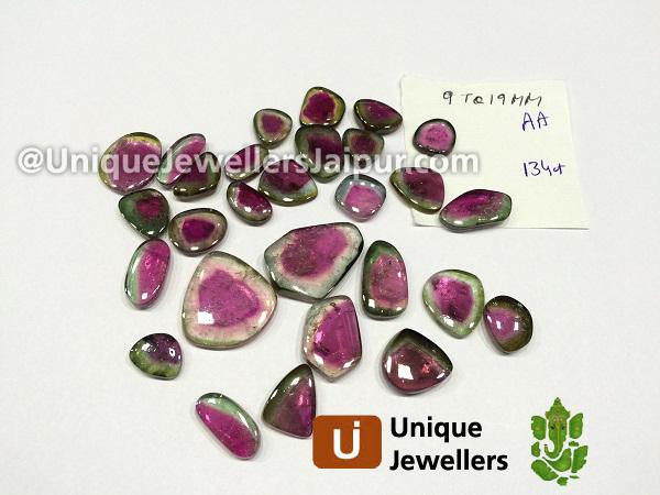 Watermelon Tourmaline Smooth Slices