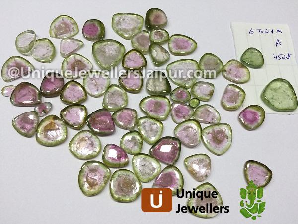 Watermelon Tourmaline Smooth Slices