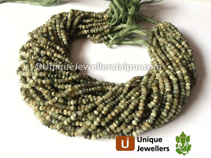 Chrysoberyl Faceted Roundelle Beads