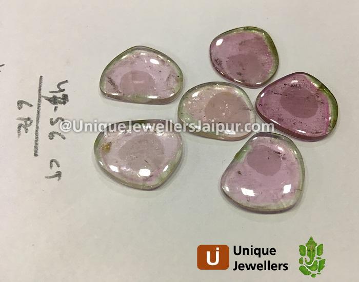 Watermelon Tourmaline Smooth Slices