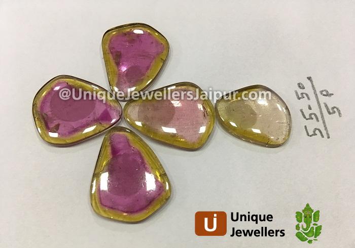 Watermelon Tourmaline Smooth Slices