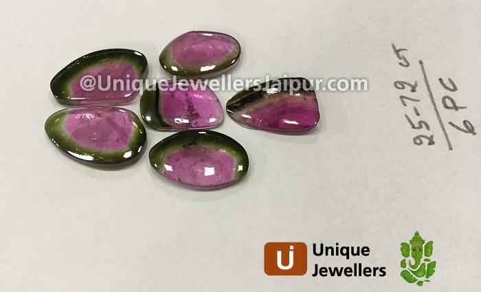 Watermelon Tourmaline Smooth Slices