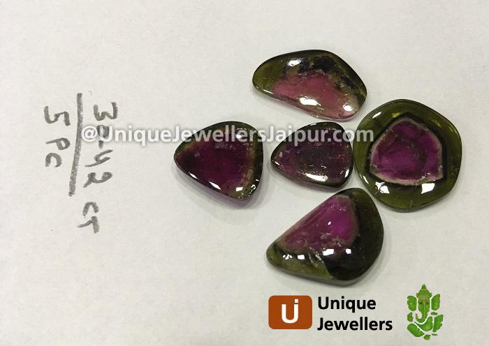 Watermelon Tourmaline Plain Slices