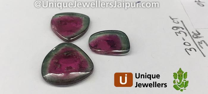 Watermelon Tourmaline Smooth Slices