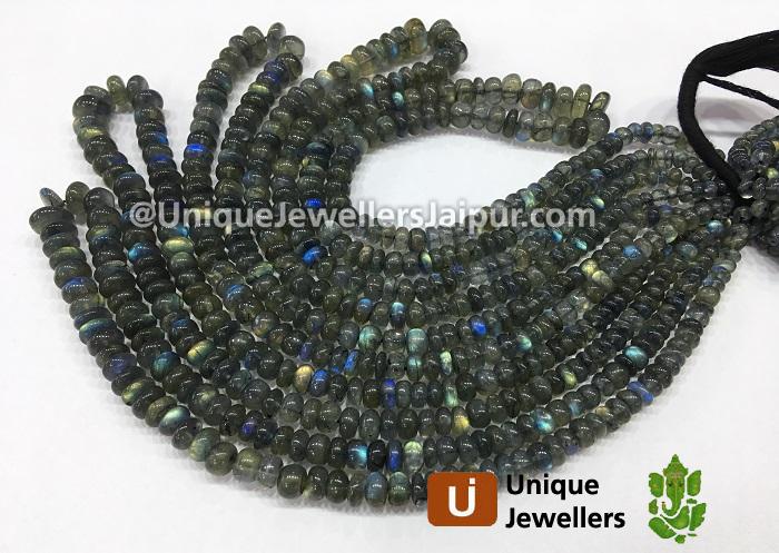 Labradorite Far Smooth Roundelle Beads