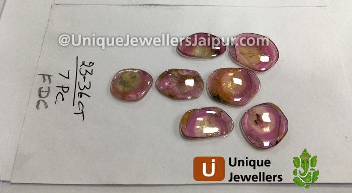 Watermelon Tourmaline Smooth Slices