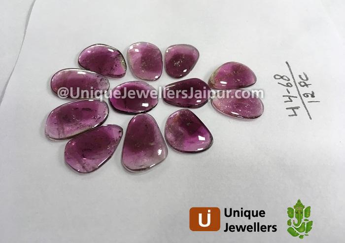 Pink Tourmaline Smooth Slices