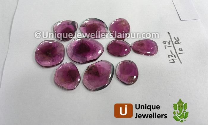 Pink Tourmaline Smooth Slices