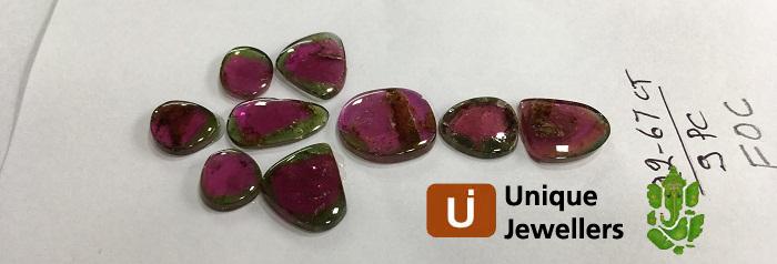 Watermelon Tourmaline Smooth Slices