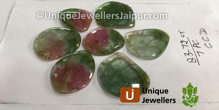 Watermelon Tourmaline Smooth Slices