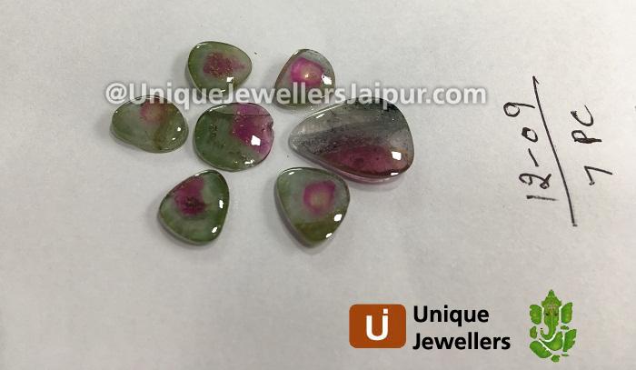 Watermelon Tourmaline Smooth Slices