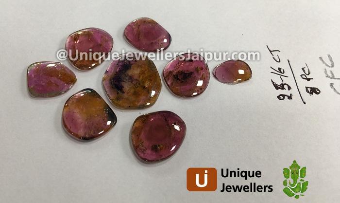 Watermelon Tourmaline Smooth Slices