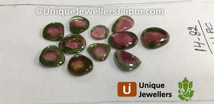 Watermelon Tourmaline Smooth Slices