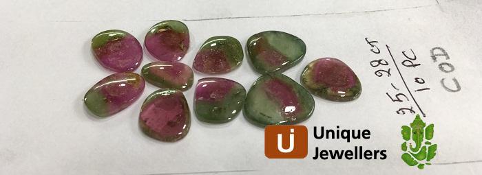 Watermelon Tourmaline Smooth Slices