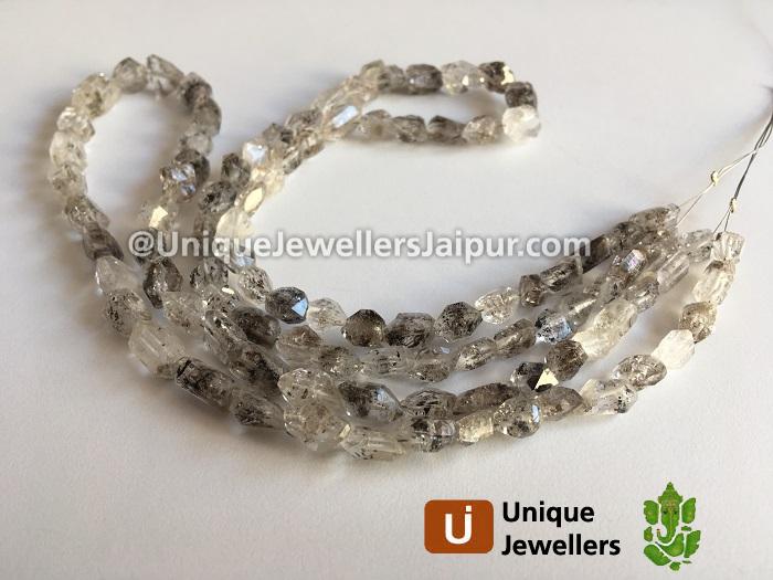 Double Terminated Quartz Rough Nugget Beads